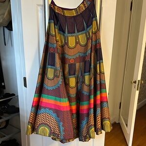 Multicolor A-Line Women's Skirt